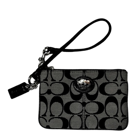 Coach Signature C Logo Wristlet - Picture 1 of 4